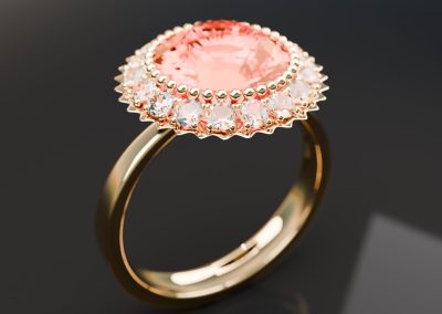 3D ring - orange